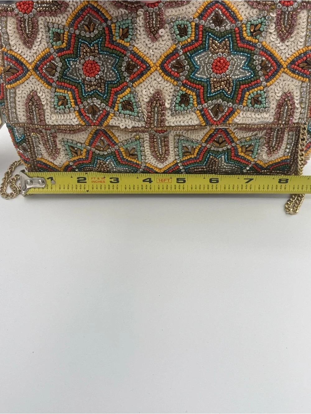 Antik Kraft Estrella Beaded Sequin Crossbody Bag - Multicolor